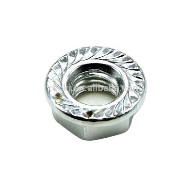 China General industry high quality professional production of steel hex flange nuts for sale