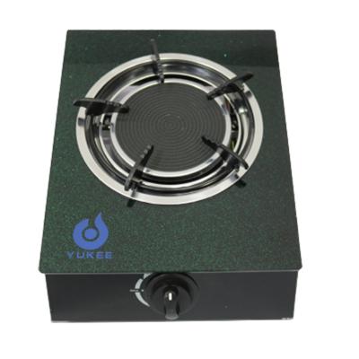 China Household Yukee Single Burner Gas Stove GlassTable Top Gas Cooktop Mini Stove Make in China for sale