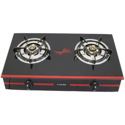 China Household China Supplier Tempered Glass 2 Burner Gas Stove Gas Cooktop Free Sample for sale