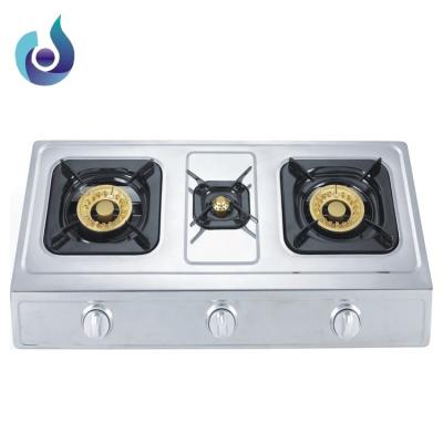 China YD-GSS315 cheap commercial gas 3 burner stainless steel cooktops for sale