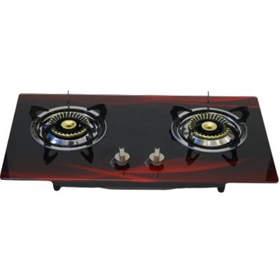 China Wholesale Household Glass Stove Built In 2 Burner Gas Cooker Gas Stove Luxury Products Manufacturers for sale