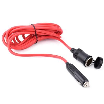 China 12V DC Power Auto Socket With LED Indicator Car Charger Extension Power Cord for sale