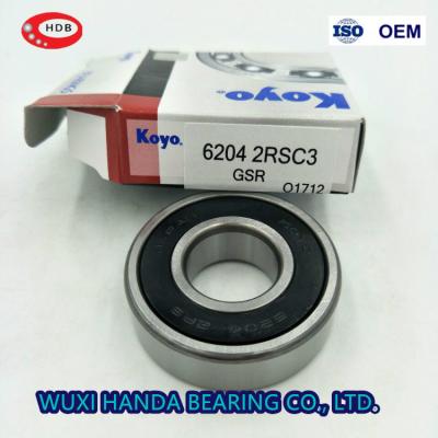 China KOYO Deep Groove Ball Bearing 6204 ZZCM 6204 2RSC3 Bearing for sale