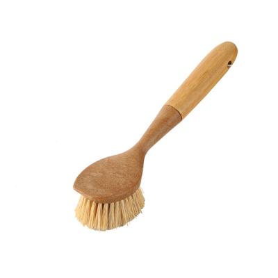 China Viable Wholesale Household Kitchen Long Handle Camping Family Camping Barbecue Washing Brush Dish Cleaning Brush for sale