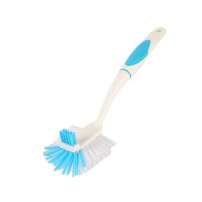 China Sustainable Wholesale Custom Eco - Friendly Double Sided Plastic Pot Dish Dish Washing Brush For Cleaning Kitchen for sale