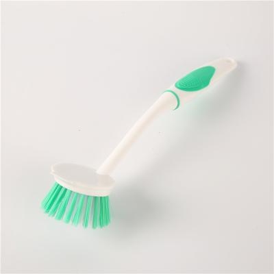 China Sustainable Multifunctional Environmental Pan Pot Wash Cleaning Brush PP Dish Washing Brush With Long Handle for sale