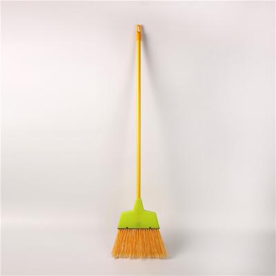 China Household Tools Plastic Material Extra Long Handle Daily Home Cleaning Brooms For Floor for sale