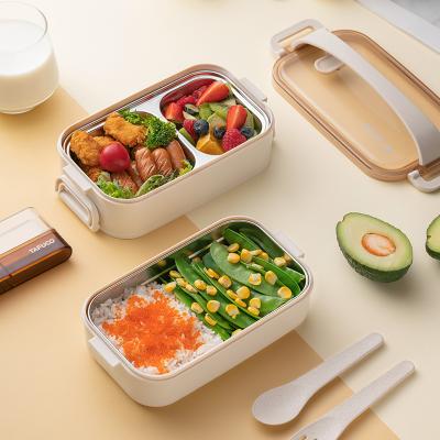 China Eco Friendly Steamable Tafuco Cornstarch Stainless Steel Lunch Box Food Container Loncheras Wheat Bowl for sale