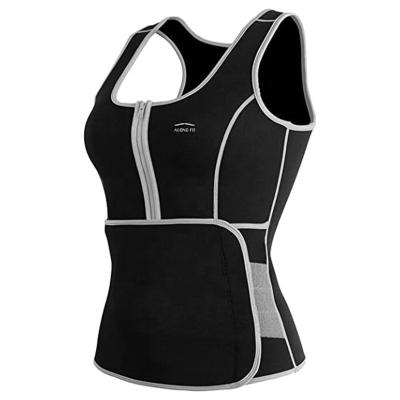 China Slimming Suit Neoprene Sauna Sweat Waist Trainer Vest Corset Slimming Body Shaper Tank Top With Belt For Women Waist Trainer Corset Vest for sale