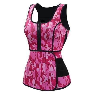 China Women's Diet Suit Slimming Body Shaper Tops Workout Sauna Vest Waist Trainer With Adjustable Shapewear Neoprene Waist Trainer Vest for sale