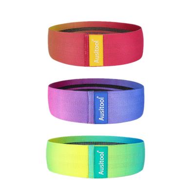 China Wholesale Fitness Exercise High Elasticity Buckles Hip Thigh Glute Bands Resistance Bands Non Slip Fabric, Custom Logo Resistance Bands for sale