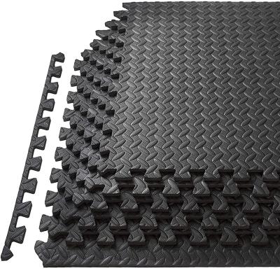 China Eco-friendly.antislip.waterproof ProsourceFit Supplier Puzzle Exercise Mat, EVA Foam Interlocking Tiles Protective Floor for Gym Equipment Workouts for sale