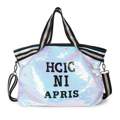 China Eco-Friendly Reversible Sequin Mermaid Handbag Fashion Hot Selling Custom Lady Shoulder Tote Bag for sale