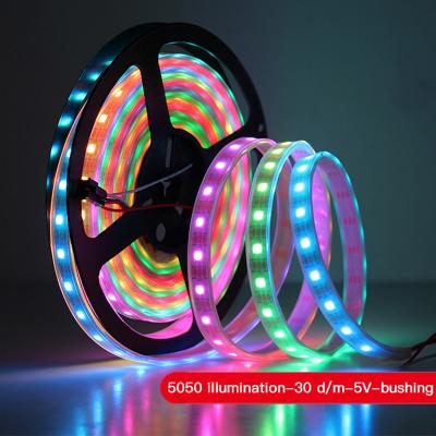 China Residential Built-in 5v IC RGB Full Color Working Low Voltage Light Bar 5050 Led Phantom Light Strip wholesale dreamlites for sale