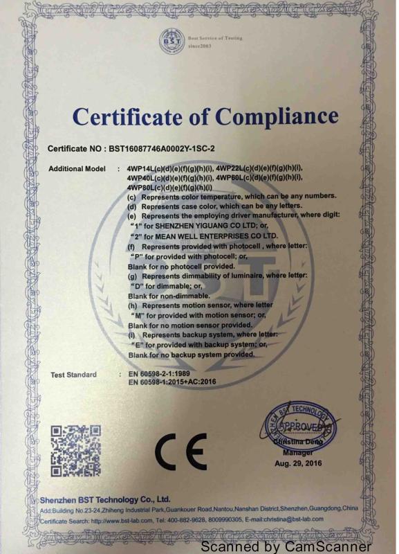 CE - GI Lighting Tech Shenzhen Ltd.