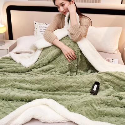 China Factory Folded Sherpa Throw Couch Bed Sofa Chair Soft Fuzzy Plush Warm Comfy Blanket for sale