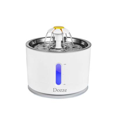 China Dozze 2.5L Automatic Pet Water Fountain for Cat and Dog Cat Fountain Automatic Pet Feeding Water Consistently for sale