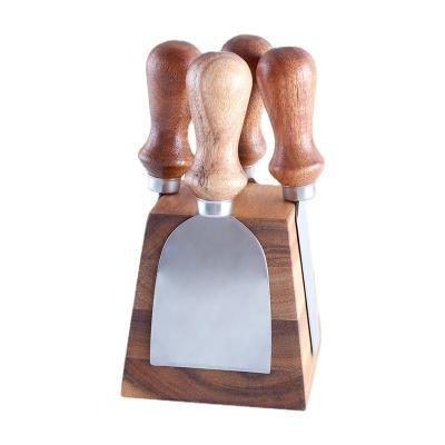 China Cheap Viable Factory Price Kitchen Easy Clean Knife Accessory Wooden Magnetic Knife Block for sale