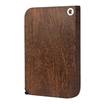 China Customized Sustainable Eco-friendly Rectangle Kitchen Durable Ebony Sandalwood Cutting Board Chopper for sale