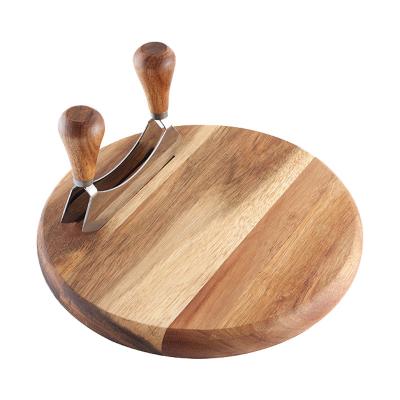 China Wholesale Sustainable Recycled Materials Rectangle Kitchen Chopper Wooden Onion Cutting Board With Knife Set for sale