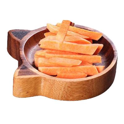 China Mini Family Hotel Wooden Plate Acacia Viable Japanese Wooden Sushi Salad Bowl Creative Dessert Cake Serving Tray for sale