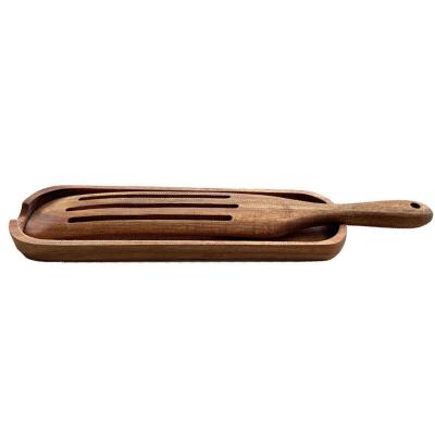 China High Quality Sustainable Easy Clean Cooking Tool Kit Acacia Wooden Kitchen Utensils With Spoon Holder for sale