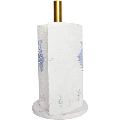 China Best Quality Fashional Kitchen Paper Towel Dispenser Marble Sustainable Kitchen Tissue Holder for sale