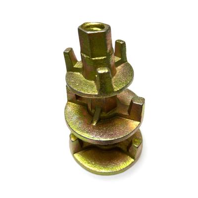 China Modern Hot Sale 15/17MM Formwork Tie Nut Galvanized Cast Iron Tie Rod Formwork Anchor Wing Nut for sale