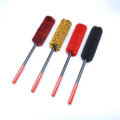 China Superfine Microfiber Wheel Brush Auto Wheel Rim Cleaning Brush Customized for sale