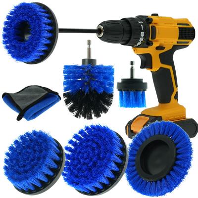 China Polypropylene Drill Brush Kit Spin Scrubber Brush Set Car Detailing for sale