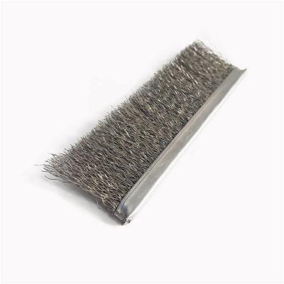 China 20mm Door Industrial Strip Brush Crimped Steel Wire Metal for sale