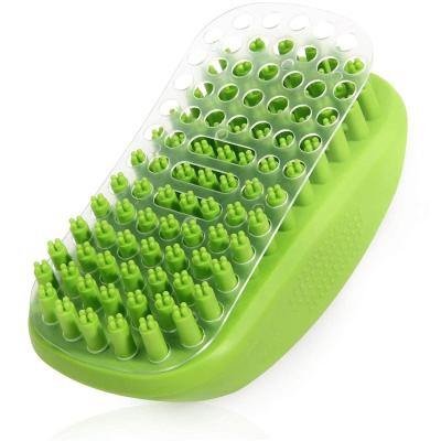 Cina Bagno rilassante dog wash scrubber gomma PET massaggio spazzola per capelli lunghi corti in vendita