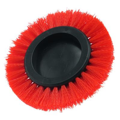 China 5.5inch Size Red Cordless Drill Scrubber Brush Set With Adjustable Brush Head for sale