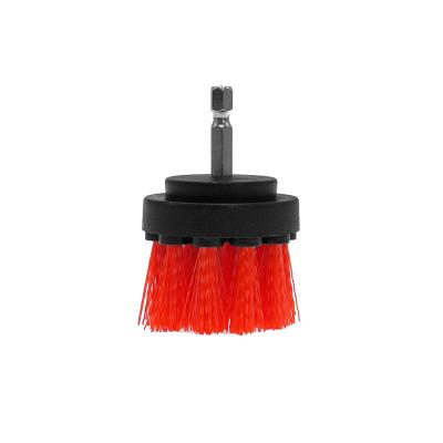 Chine 2 pouces de matériau Pp moyenne brosse dure rouge brosse de forage électrique pour voiture à vendre