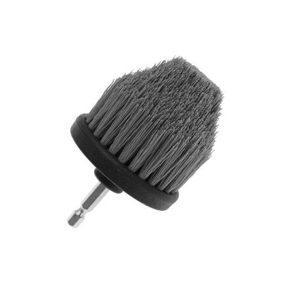 China Grey Color 2.5 Inch Pp / Nylon Material  Brush With Electric Drill Brush For House Cleaning for sale