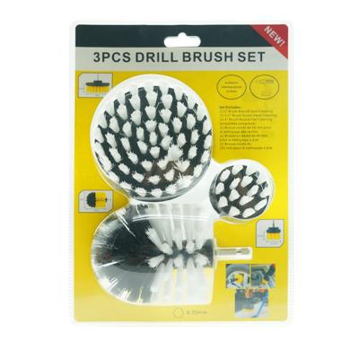 China PP 2/3.5/4 Inch White Color Brush Scrubber Drill Power Attachments for sale