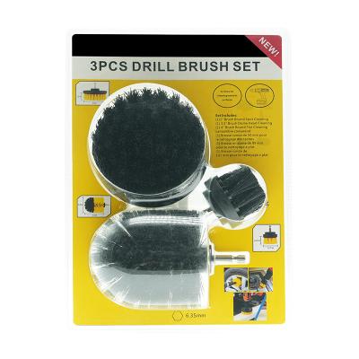 China Sustainable 2/3.5/4 Inch Black Color Brush Scrubber Drill Power Attachments for sale