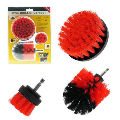 China Red Color Brush Scrubber Drill Power Attachments With Soft  Brush for sale