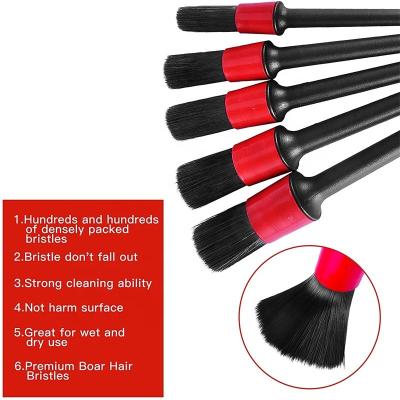 中国 5 Different Sizes Car Cleaning Brush Detailing Brush Set For Car Car Wash Brushes 販売のため