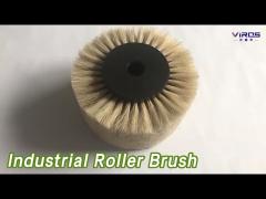 Conveyor Belt Industrial Roller Brush Pig Hair Round Tip For Cleaning