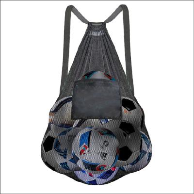 China Heavy Duty Quality Mesh Shoulder Ball Bag Bag Capacity 5 to 18 Balls Quality Mesh Water Resistant Pocket Three Size Option for sale