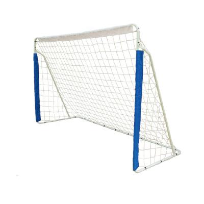 China Durable Fussballtor 8x5ft kleinkinder steel frame portable soccer goal with net,compile iron section design for adults for sale