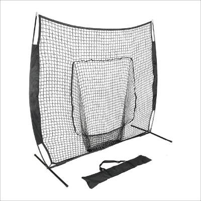 China Easily Assemble 7 X 3.5 X 7 Ft Baseball Hitting Base Type Large Mouth Trowing Net Exercise Baseball Pitching Net Training Equipment for sale