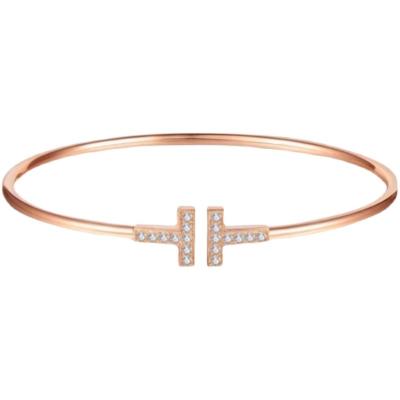 China Bracelets Japan and South Korea 18k plated women rose gold bracelet style fashion workmanship fine bracelet high-end atmosphere the beautiful high-e for sale