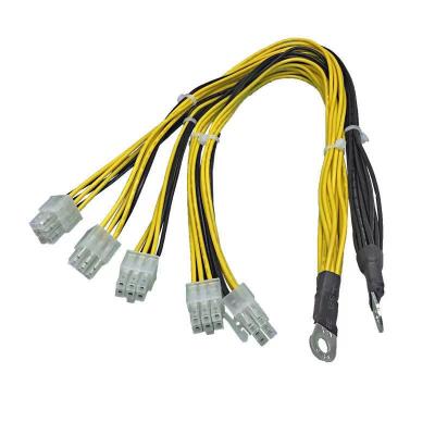 Китай High Quality 18AWG 400mm 6P Single Head Power Supply Power Cord APW3 PSU Extension Cable продается