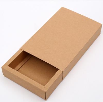 China Recyclable Brown Kraft Paper Sleeve Soap Paper Box for sale