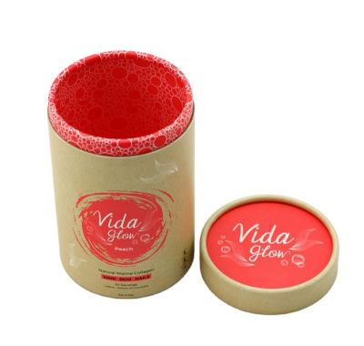 China Recyclable Round Shape Skin Care Paper Tube Lip Balm Packaging For Deodorant Packaging Cardboard Container for sale