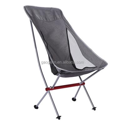 China Holesale Aluminum Back Garden High Chair Outdoor Folding Camping Chair Easy-carry Beach Chair for sale