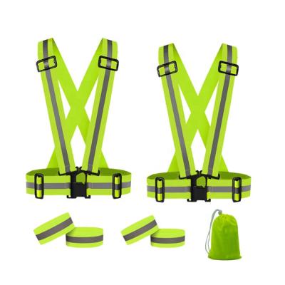 China High Speed ​​High Visibility High Visibility Reflective Vest Elastic Waistband Running Reflective Reflective Tapes for sale