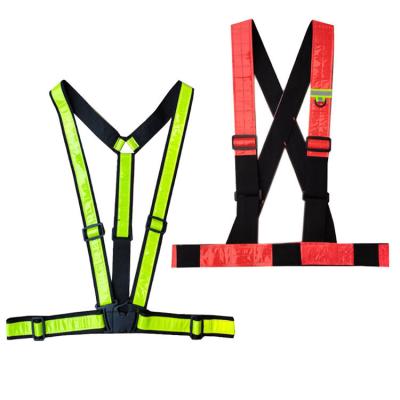 China High Traffic Reflective Night Work Vest Safety Lattice Visibility Vest Reflective Visibility for sale